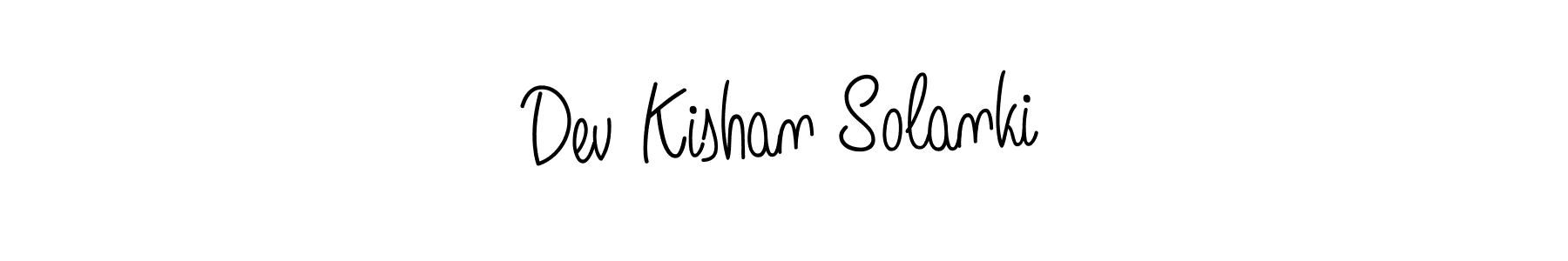 Also we have Dev Kishan Solanki name is the best signature style. Create professional handwritten signature collection using Angelique-Rose-font-FFP autograph style. Dev Kishan Solanki signature style 5 images and pictures png