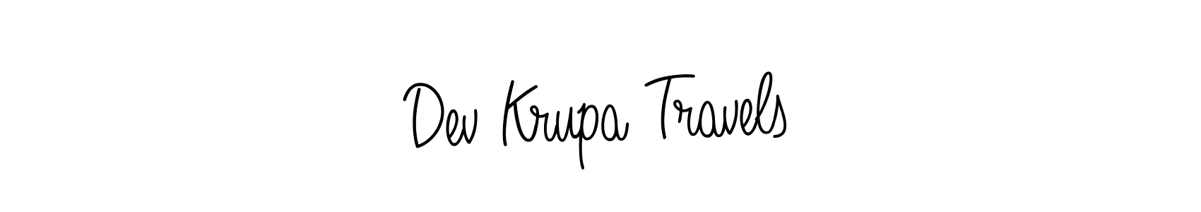 Angelique-Rose-font-FFP is a professional signature style that is perfect for those who want to add a touch of class to their signature. It is also a great choice for those who want to make their signature more unique. Get Dev Krupa Travels name to fancy signature for free. Dev Krupa Travels signature style 5 images and pictures png