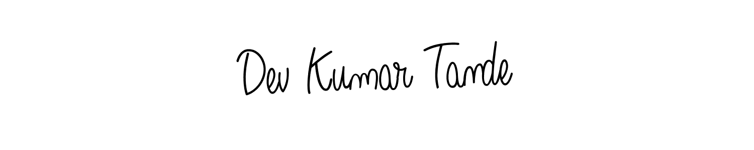 How to make Dev Kumar Tande signature? Angelique-Rose-font-FFP is a professional autograph style. Create handwritten signature for Dev Kumar Tande name. Dev Kumar Tande signature style 5 images and pictures png