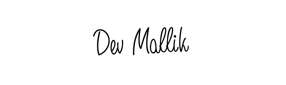 You should practise on your own different ways (Angelique-Rose-font-FFP) to write your name (Dev Mallik) in signature. don't let someone else do it for you. Dev Mallik signature style 5 images and pictures png