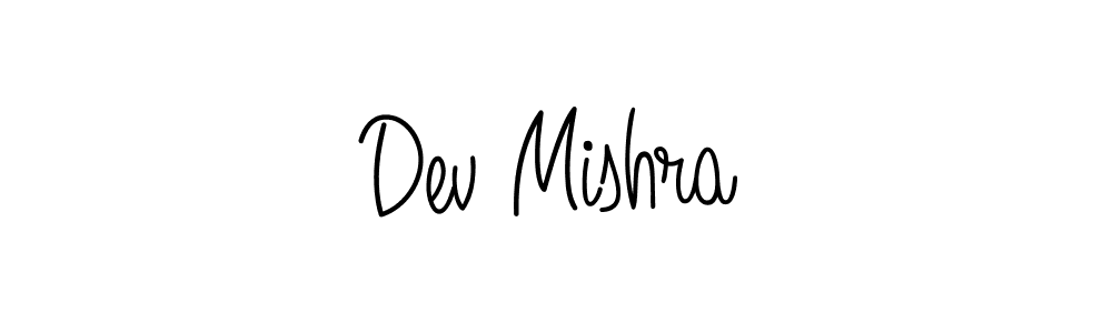How to make Dev Mishra name signature. Use Angelique-Rose-font-FFP style for creating short signs online. This is the latest handwritten sign. Dev Mishra signature style 5 images and pictures png