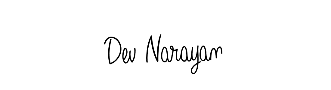 How to make Dev Narayan signature? Angelique-Rose-font-FFP is a professional autograph style. Create handwritten signature for Dev Narayan name. Dev Narayan signature style 5 images and pictures png