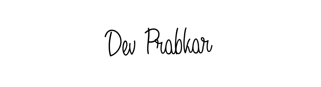 How to Draw Dev Prabkar signature style? Angelique-Rose-font-FFP is a latest design signature styles for name Dev Prabkar. Dev Prabkar signature style 5 images and pictures png