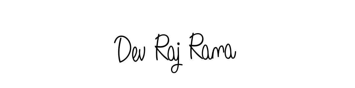 How to make Dev Raj Rana name signature. Use Angelique-Rose-font-FFP style for creating short signs online. This is the latest handwritten sign. Dev Raj Rana signature style 5 images and pictures png