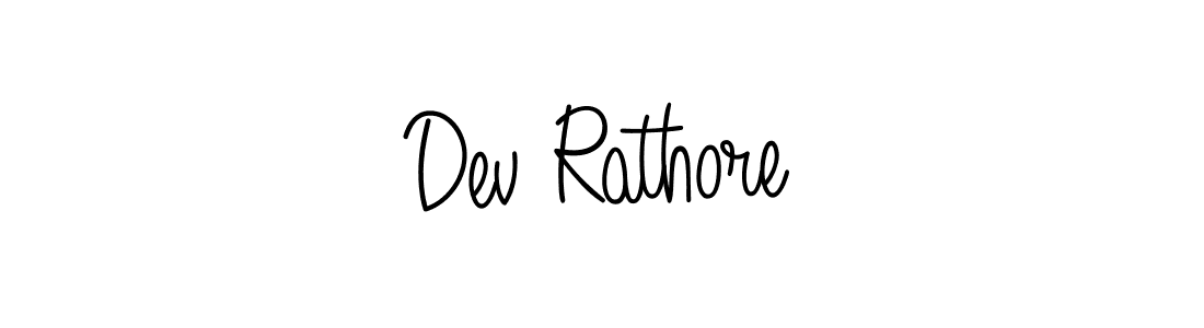 How to make Dev Rathore name signature. Use Angelique-Rose-font-FFP style for creating short signs online. This is the latest handwritten sign. Dev Rathore signature style 5 images and pictures png