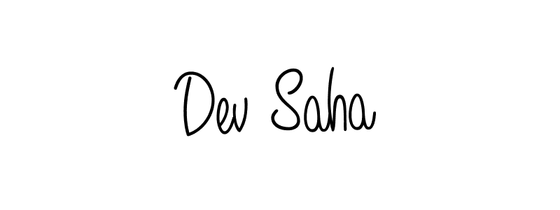 Create a beautiful signature design for name Dev Saha. With this signature (Angelique-Rose-font-FFP) fonts, you can make a handwritten signature for free. Dev Saha signature style 5 images and pictures png