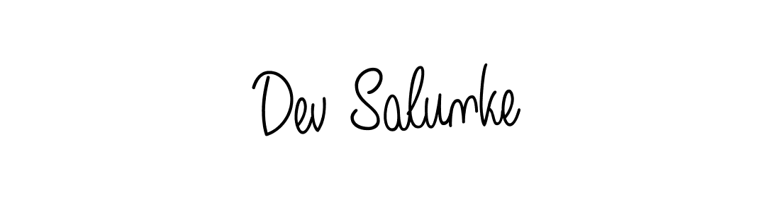 Also we have Dev Salunke name is the best signature style. Create professional handwritten signature collection using Angelique-Rose-font-FFP autograph style. Dev Salunke signature style 5 images and pictures png