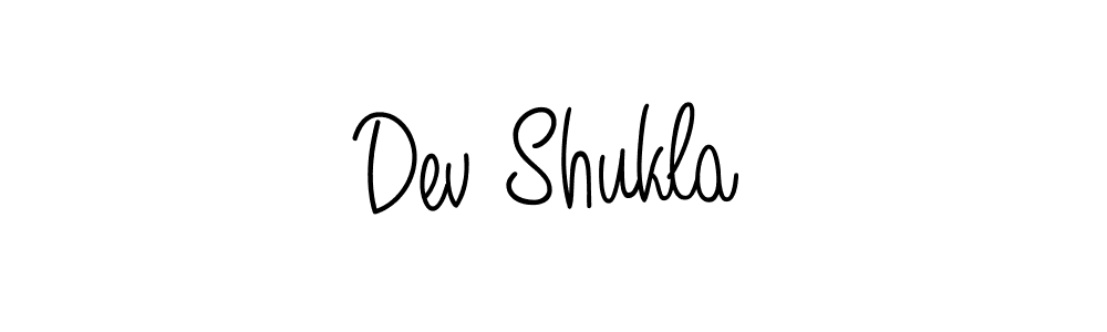 Dev Shukla stylish signature style. Best Handwritten Sign (Angelique-Rose-font-FFP) for my name. Handwritten Signature Collection Ideas for my name Dev Shukla. Dev Shukla signature style 5 images and pictures png