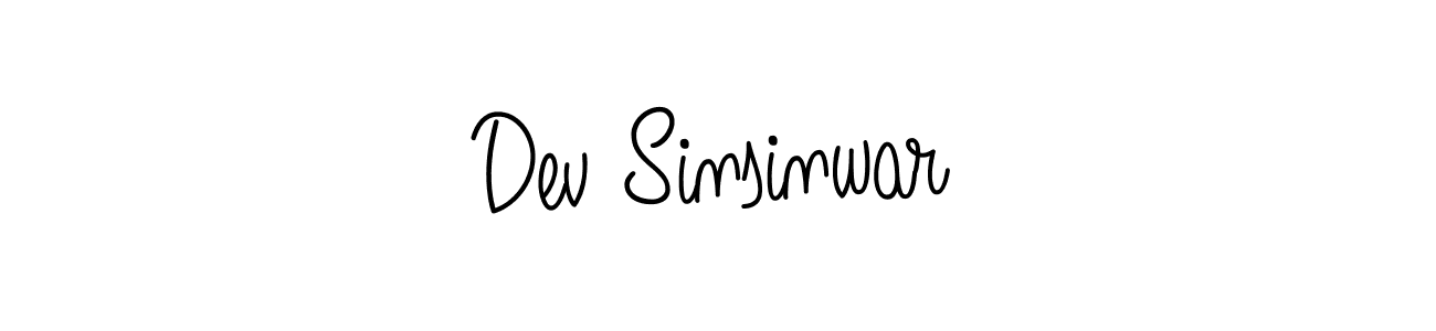 How to make Dev Sinsinwar signature? Angelique-Rose-font-FFP is a professional autograph style. Create handwritten signature for Dev Sinsinwar name. Dev Sinsinwar signature style 5 images and pictures png