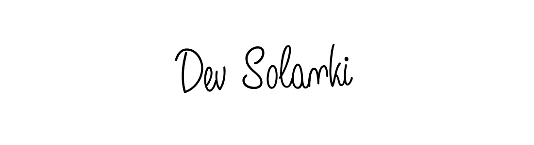 How to make Dev Solanki signature? Angelique-Rose-font-FFP is a professional autograph style. Create handwritten signature for Dev Solanki name. Dev Solanki signature style 5 images and pictures png