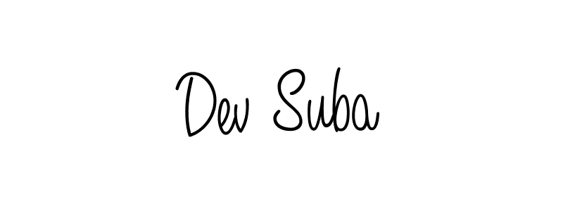 You can use this online signature creator to create a handwritten signature for the name Dev Suba. This is the best online autograph maker. Dev Suba signature style 5 images and pictures png