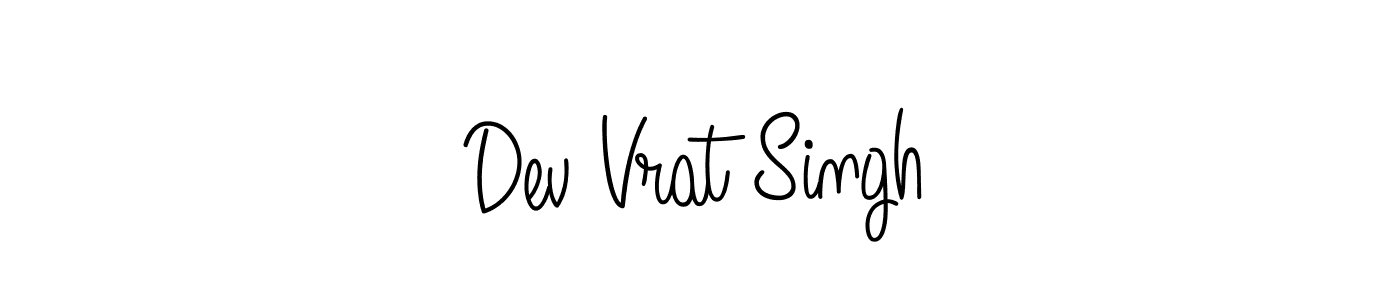 Use a signature maker to create a handwritten signature online. With this signature software, you can design (Angelique-Rose-font-FFP) your own signature for name Dev Vrat Singh. Dev Vrat Singh signature style 5 images and pictures png