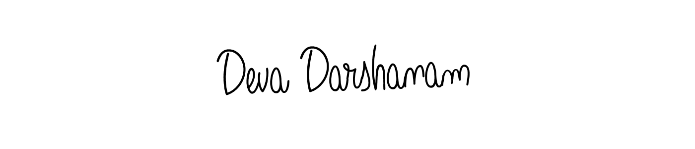 Also we have Deva Darshanam name is the best signature style. Create professional handwritten signature collection using Angelique-Rose-font-FFP autograph style. Deva Darshanam signature style 5 images and pictures png