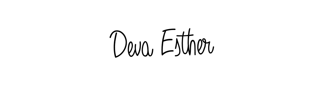 How to make Deva Esther signature? Angelique-Rose-font-FFP is a professional autograph style. Create handwritten signature for Deva Esther name. Deva Esther signature style 5 images and pictures png