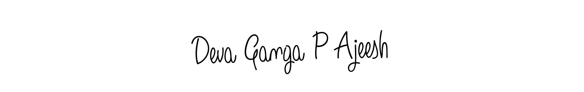 Make a beautiful signature design for name Deva Ganga P Ajeesh. Use this online signature maker to create a handwritten signature for free. Deva Ganga P Ajeesh signature style 5 images and pictures png