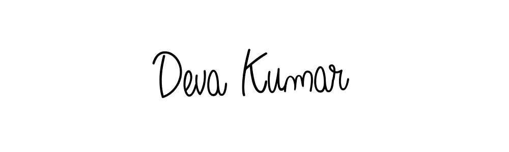 Deva Kumar stylish signature style. Best Handwritten Sign (Angelique-Rose-font-FFP) for my name. Handwritten Signature Collection Ideas for my name Deva Kumar. Deva Kumar signature style 5 images and pictures png