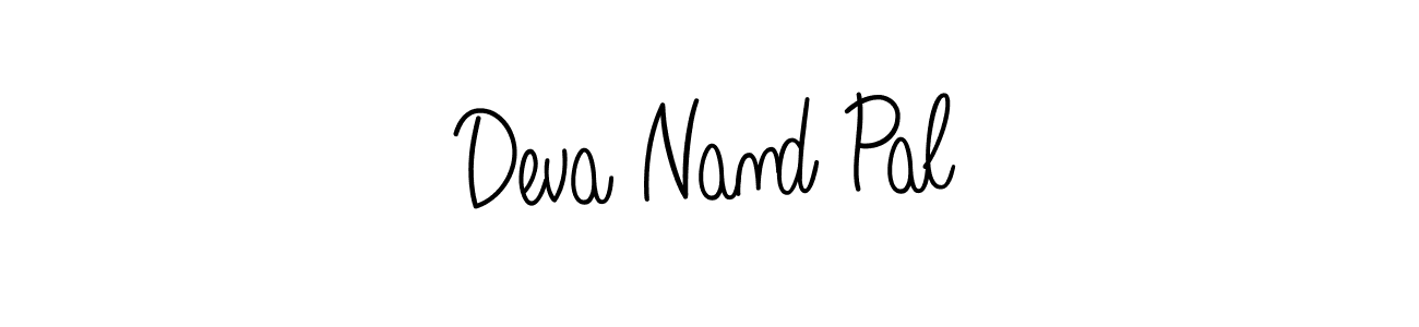 Make a beautiful signature design for name Deva Nand Pal. With this signature (Angelique-Rose-font-FFP) style, you can create a handwritten signature for free. Deva Nand Pal signature style 5 images and pictures png