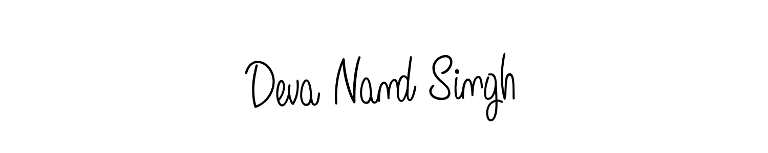 Deva Nand Singh stylish signature style. Best Handwritten Sign (Angelique-Rose-font-FFP) for my name. Handwritten Signature Collection Ideas for my name Deva Nand Singh. Deva Nand Singh signature style 5 images and pictures png