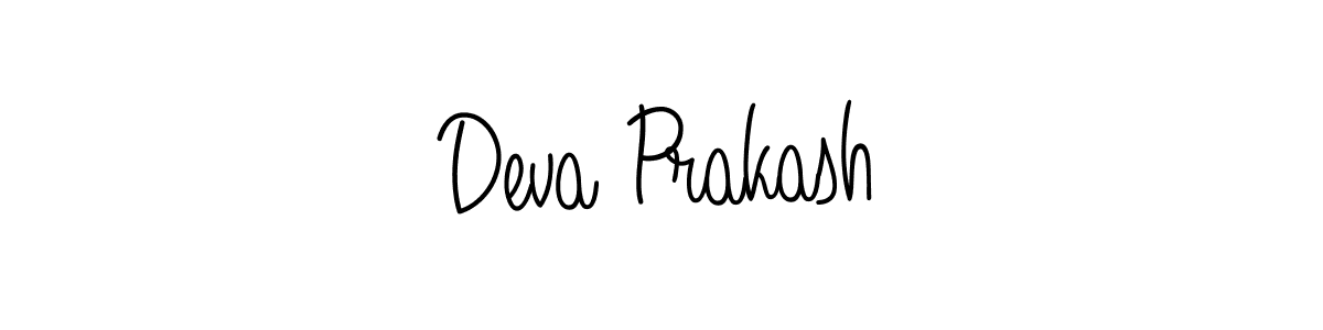 You should practise on your own different ways (Angelique-Rose-font-FFP) to write your name (Deva Prakash) in signature. don't let someone else do it for you. Deva Prakash signature style 5 images and pictures png