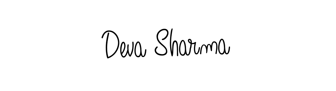 Use a signature maker to create a handwritten signature online. With this signature software, you can design (Angelique-Rose-font-FFP) your own signature for name Deva Sharma. Deva Sharma signature style 5 images and pictures png