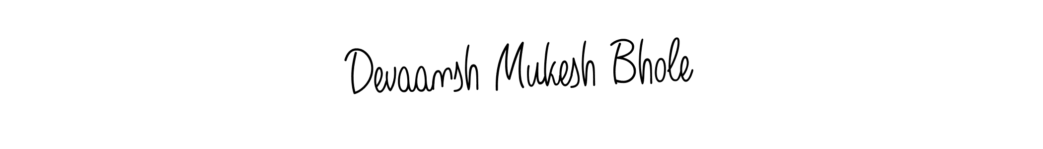 How to make Devaansh Mukesh Bhole signature? Angelique-Rose-font-FFP is a professional autograph style. Create handwritten signature for Devaansh Mukesh Bhole name. Devaansh Mukesh Bhole signature style 5 images and pictures png
