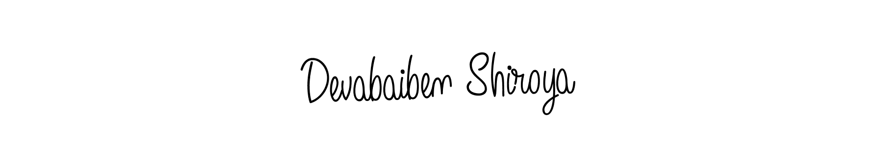 Once you've used our free online signature maker to create your best signature Angelique-Rose-font-FFP style, it's time to enjoy all of the benefits that Devabaiben Shiroya name signing documents. Devabaiben Shiroya signature style 5 images and pictures png