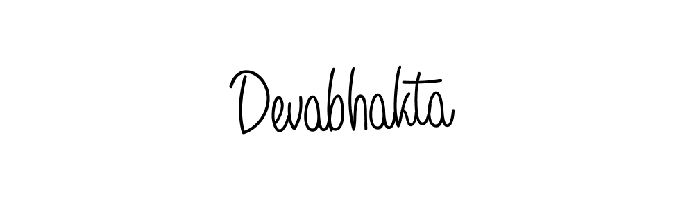 How to make Devabhakta name signature. Use Angelique-Rose-font-FFP style for creating short signs online. This is the latest handwritten sign. Devabhakta signature style 5 images and pictures png