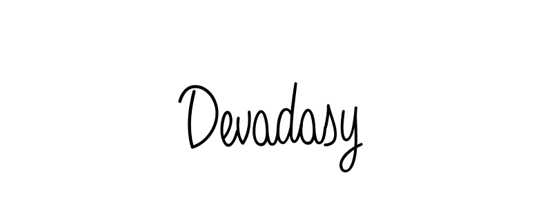 Make a beautiful signature design for name Devadasy. With this signature (Angelique-Rose-font-FFP) style, you can create a handwritten signature for free. Devadasy signature style 5 images and pictures png