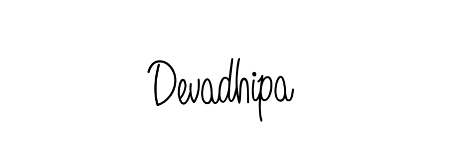 How to make Devadhipa name signature. Use Angelique-Rose-font-FFP style for creating short signs online. This is the latest handwritten sign. Devadhipa signature style 5 images and pictures png