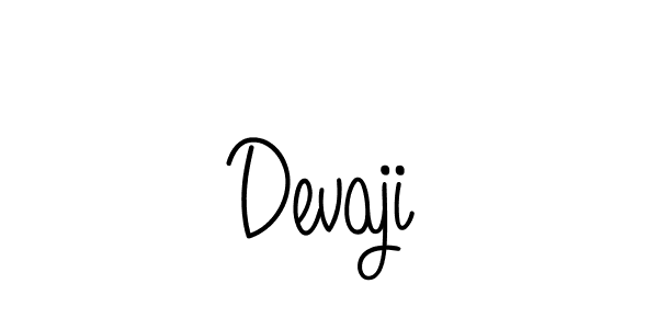 Use a signature maker to create a handwritten signature online. With this signature software, you can design (Angelique-Rose-font-FFP) your own signature for name Devaji. Devaji signature style 5 images and pictures png