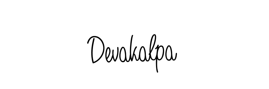 Devakalpa stylish signature style. Best Handwritten Sign (Angelique-Rose-font-FFP) for my name. Handwritten Signature Collection Ideas for my name Devakalpa. Devakalpa signature style 5 images and pictures png