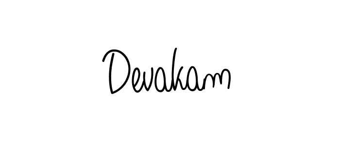 Also we have Devakam name is the best signature style. Create professional handwritten signature collection using Angelique-Rose-font-FFP autograph style. Devakam signature style 5 images and pictures png