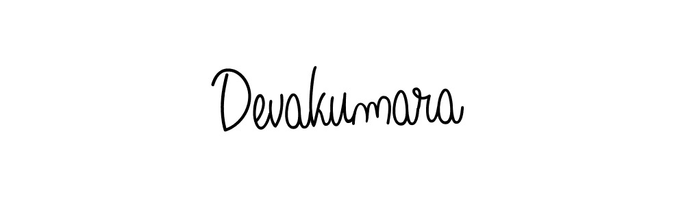 Make a beautiful signature design for name Devakumara. With this signature (Angelique-Rose-font-FFP) style, you can create a handwritten signature for free. Devakumara signature style 5 images and pictures png