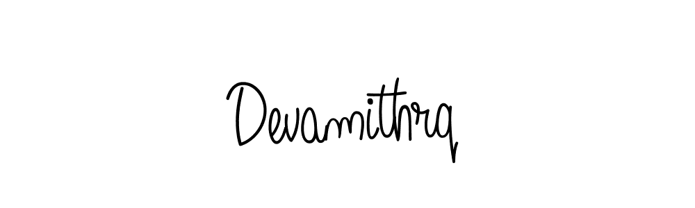 Devamithrq stylish signature style. Best Handwritten Sign (Angelique-Rose-font-FFP) for my name. Handwritten Signature Collection Ideas for my name Devamithrq. Devamithrq signature style 5 images and pictures png