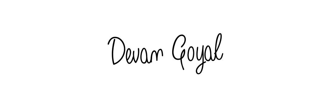 Once you've used our free online signature maker to create your best signature Angelique-Rose-font-FFP style, it's time to enjoy all of the benefits that Devan Goyal name signing documents. Devan Goyal signature style 5 images and pictures png