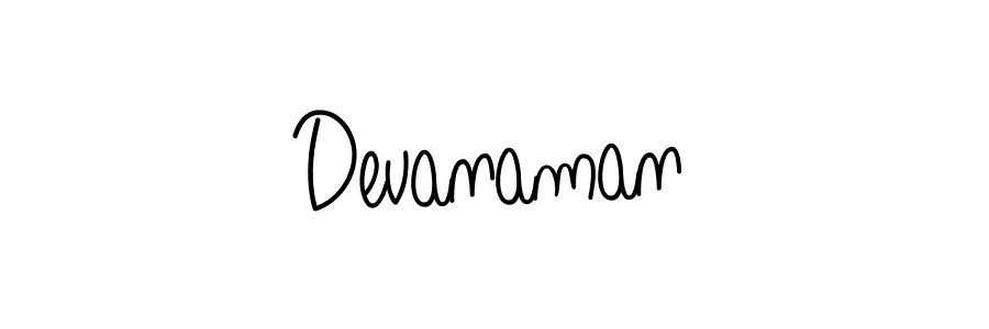 You should practise on your own different ways (Angelique-Rose-font-FFP) to write your name (Devanaman) in signature. don't let someone else do it for you. Devanaman signature style 5 images and pictures png