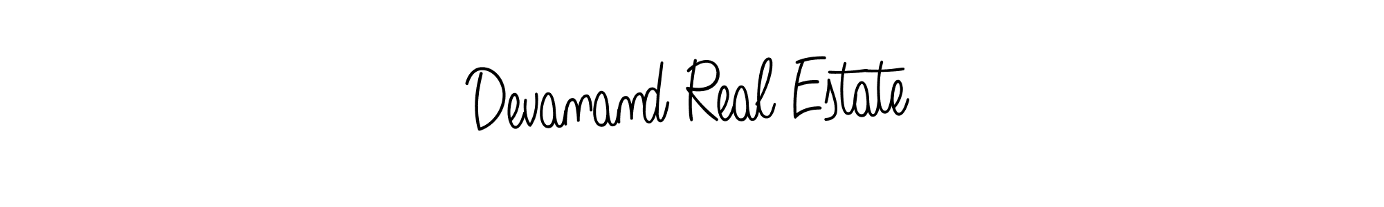 Create a beautiful signature design for name Devanand Real Estate. With this signature (Angelique-Rose-font-FFP) fonts, you can make a handwritten signature for free. Devanand Real Estate signature style 5 images and pictures png