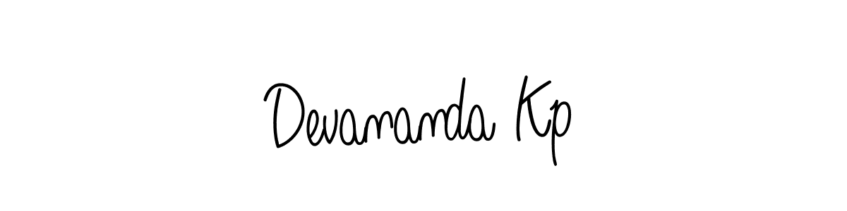 Devananda Kp stylish signature style. Best Handwritten Sign (Angelique-Rose-font-FFP) for my name. Handwritten Signature Collection Ideas for my name Devananda Kp. Devananda Kp signature style 5 images and pictures png