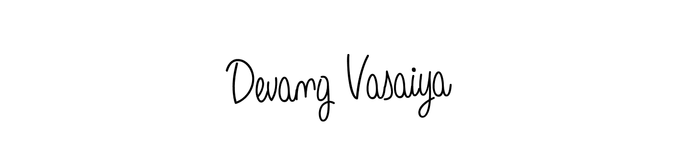 Make a beautiful signature design for name Devang Vasaiya. Use this online signature maker to create a handwritten signature for free. Devang Vasaiya signature style 5 images and pictures png