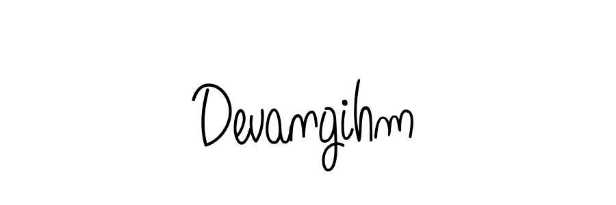 Devangihm stylish signature style. Best Handwritten Sign (Angelique-Rose-font-FFP) for my name. Handwritten Signature Collection Ideas for my name Devangihm. Devangihm signature style 5 images and pictures png