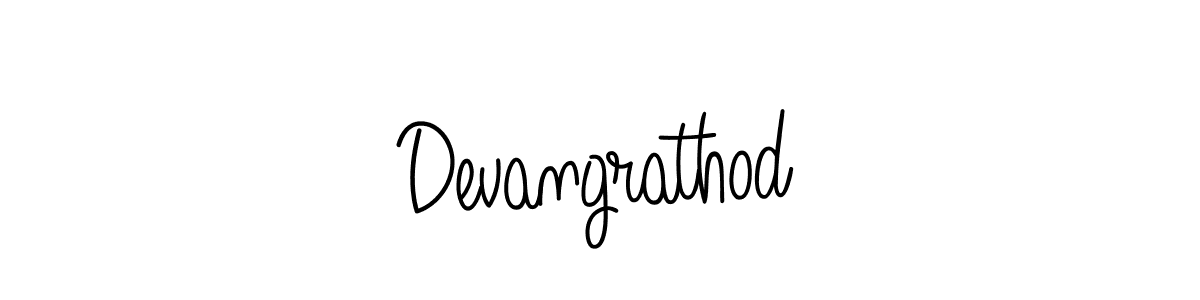 Design your own signature with our free online signature maker. With this signature software, you can create a handwritten (Angelique-Rose-font-FFP) signature for name Devangrathod. Devangrathod signature style 5 images and pictures png