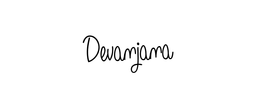 The best way (Angelique-Rose-font-FFP) to make a short signature is to pick only two or three words in your name. The name Devanjana include a total of six letters. For converting this name. Devanjana signature style 5 images and pictures png