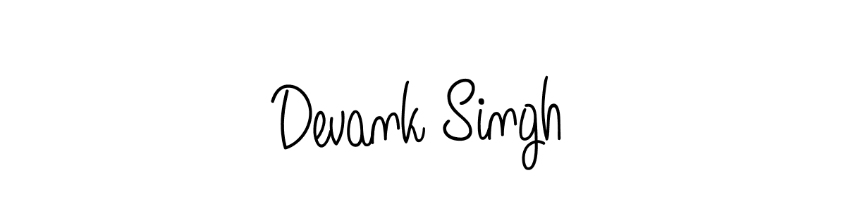 Also we have Devank Singh name is the best signature style. Create professional handwritten signature collection using Angelique-Rose-font-FFP autograph style. Devank Singh signature style 5 images and pictures png