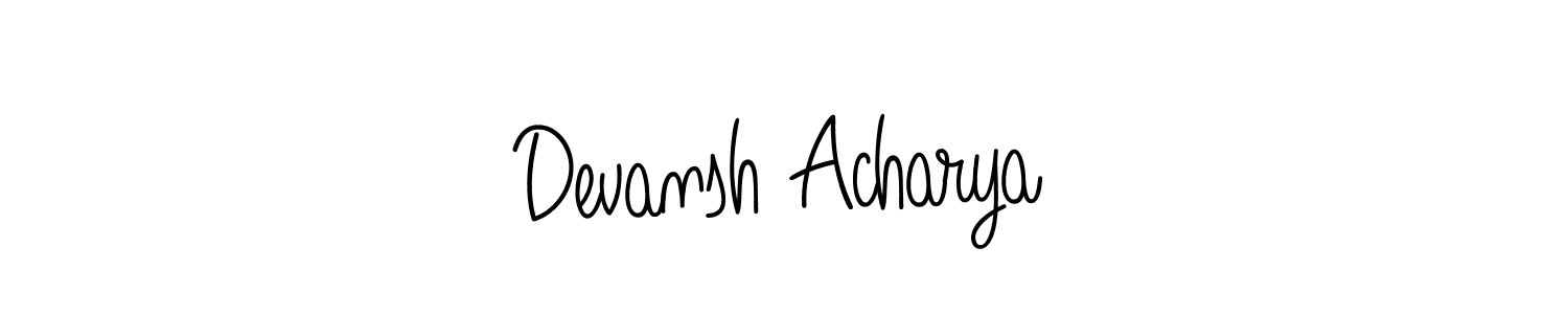 Here are the top 10 professional signature styles for the name Devansh Acharya. These are the best autograph styles you can use for your name. Devansh Acharya signature style 5 images and pictures png