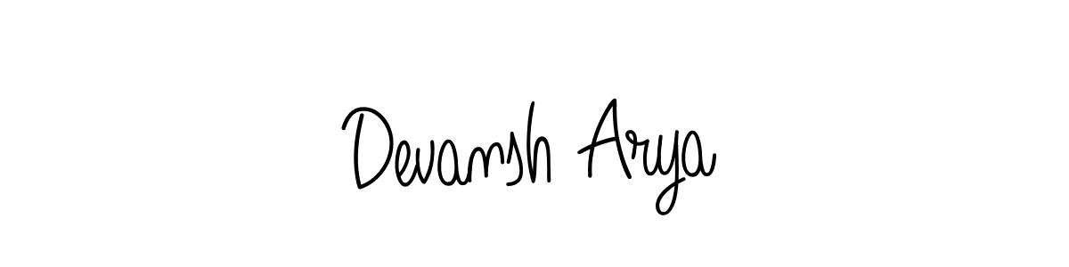 Best and Professional Signature Style for Devansh Arya. Angelique-Rose-font-FFP Best Signature Style Collection. Devansh Arya signature style 5 images and pictures png