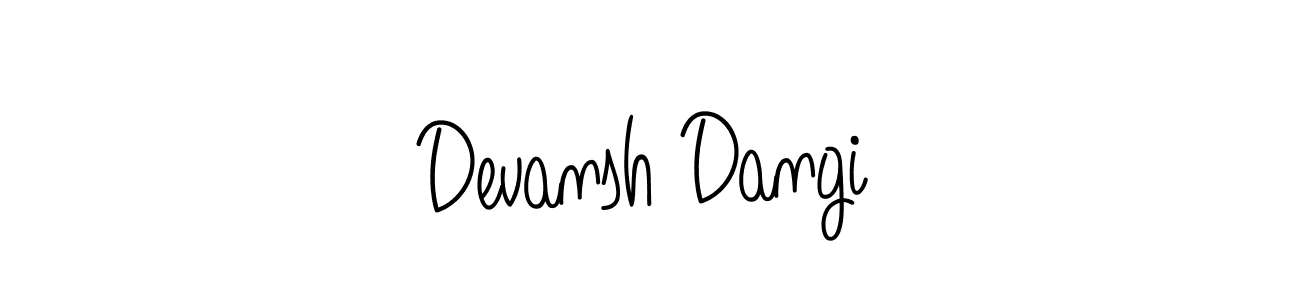 Make a short Devansh Dangi signature style. Manage your documents anywhere anytime using Angelique-Rose-font-FFP. Create and add eSignatures, submit forms, share and send files easily. Devansh Dangi signature style 5 images and pictures png