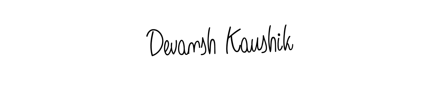 You should practise on your own different ways (Angelique-Rose-font-FFP) to write your name (Devansh Kaushik) in signature. don't let someone else do it for you. Devansh Kaushik signature style 5 images and pictures png