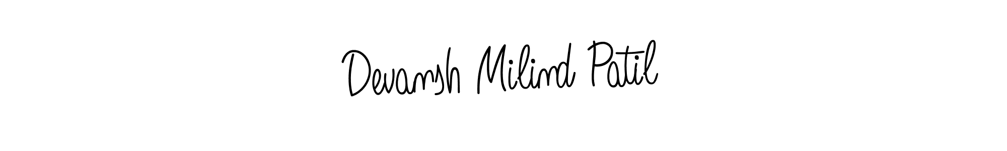 How to Draw Devansh Milind Patil signature style? Angelique-Rose-font-FFP is a latest design signature styles for name Devansh Milind Patil. Devansh Milind Patil signature style 5 images and pictures png