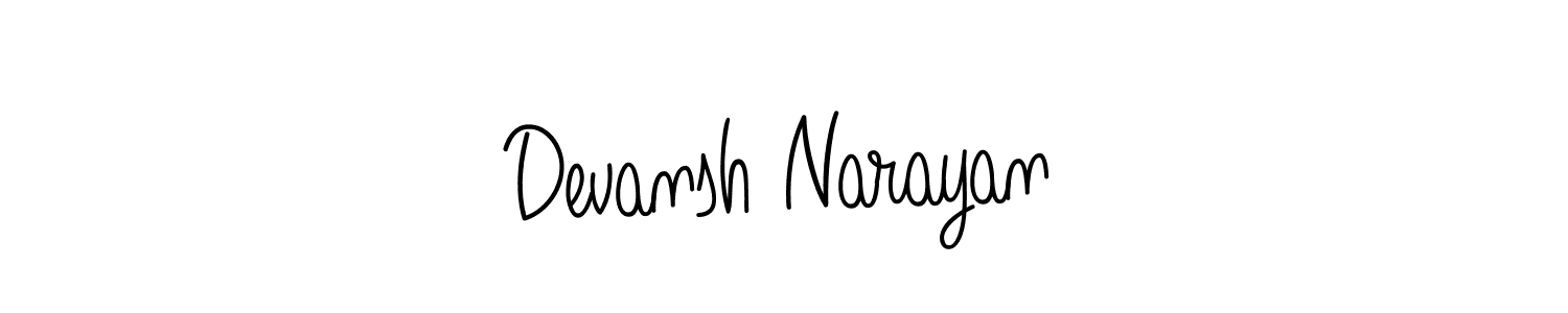 It looks lik you need a new signature style for name Devansh Narayan. Design unique handwritten (Angelique-Rose-font-FFP) signature with our free signature maker in just a few clicks. Devansh Narayan signature style 5 images and pictures png