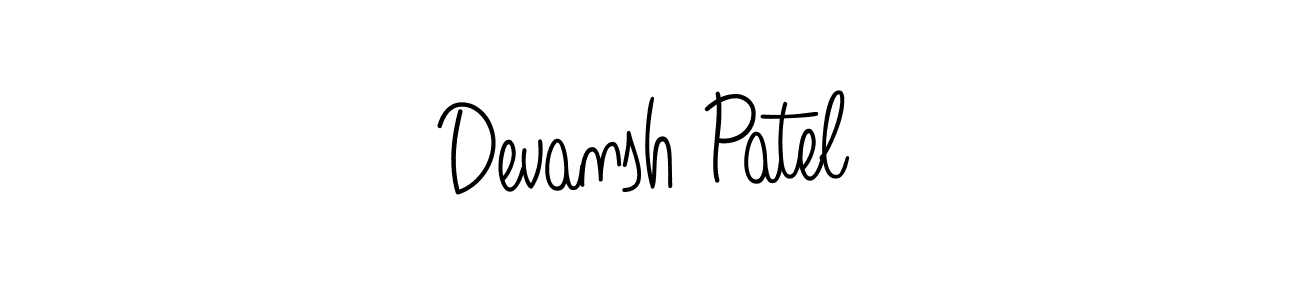 Make a beautiful signature design for name Devansh Patel. Use this online signature maker to create a handwritten signature for free. Devansh Patel signature style 5 images and pictures png